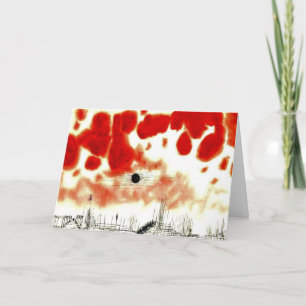 Cartão Klee - Nuvens sobre Bor,