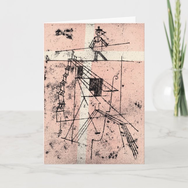 Cartão Klee - O Caminhante Da Corda Apertada (Frente)