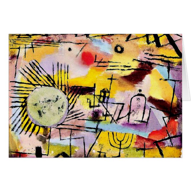 Cartão Klee - Sol Ascensão (Frente horizontal)