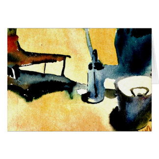 Cartão Klee - Suporte da Flor, Água e Balde