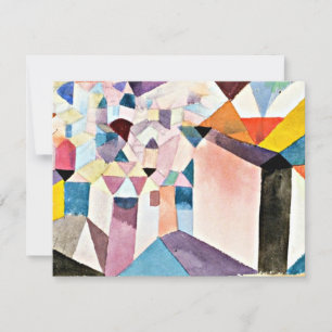 Cartão Klee - Visão de uma cidade