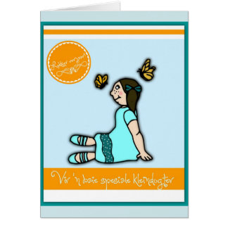 Cartão Kleindogter do spesiale do baie de n de Vir '