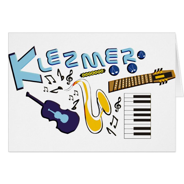 Cartão Klezmer (Frente Horizontal)