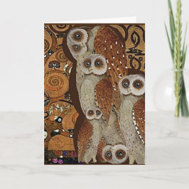 Cartão Klimt, A Árvore da Vida, Coruja Parody