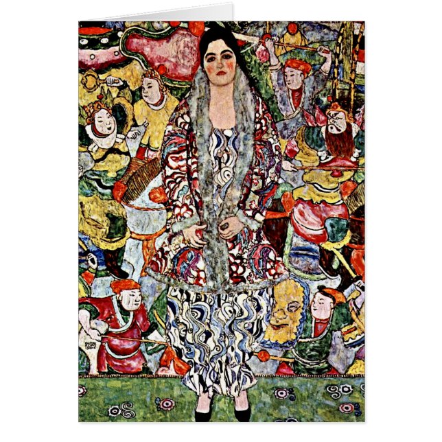 Cartão Klimt - Fredericke Maria Beer - Gustav Klimt art (Frente)
