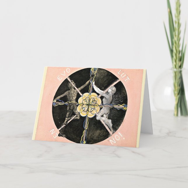 Cartão Klint - Evolution No. 03, Group VI, abstrato art (Frente)