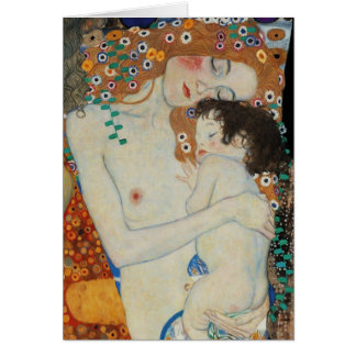 Cartão Klmit, mãe e criança