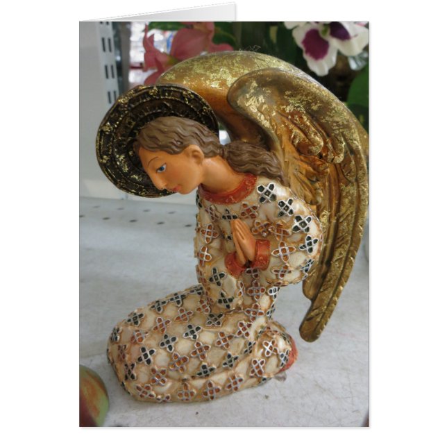 Cartão Kneeling Angel (Frente)