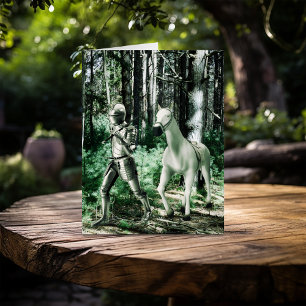 Cartão Knight Lidera Seu Cavalo