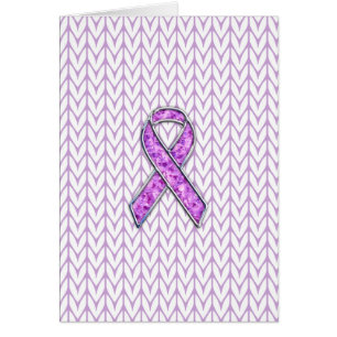 Cartão Knit de Sensibilização do Friso Cristal Rosa de