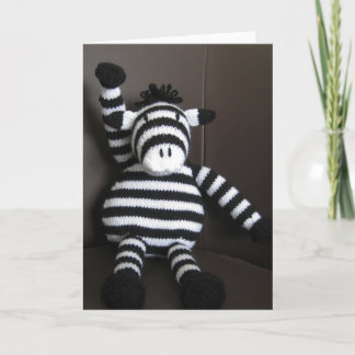 Cartão Knitted zebra