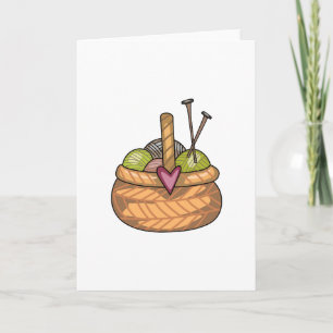 CARTÃO KNITTING BASKET