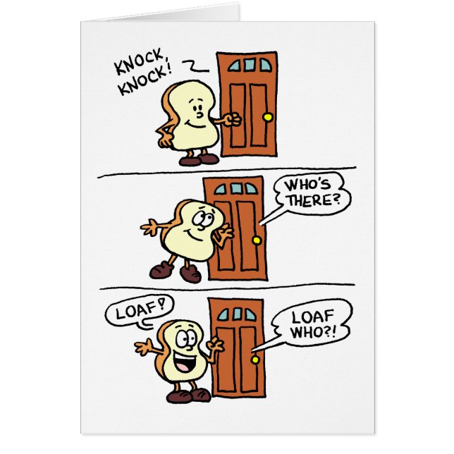 Cartão Knock Loaf Você Passa Aniversário Saudação (Frente)