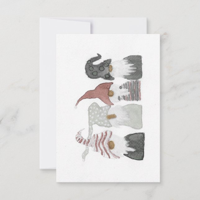 Cartão knomo natalino (Frente)