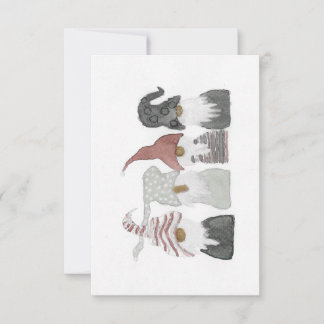 Cartão knomo natalino