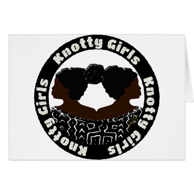 Cartão Knotty Girls (Frente Horizontal)