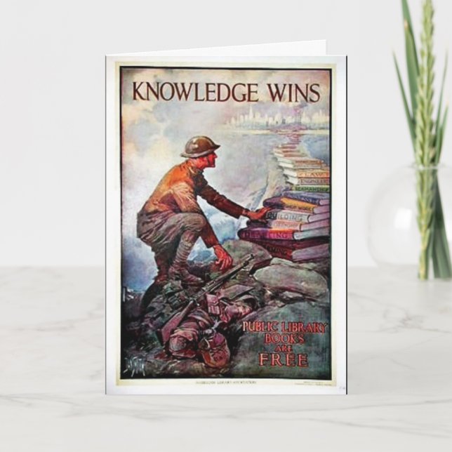 Cartão Knowledge Wins (Frente)