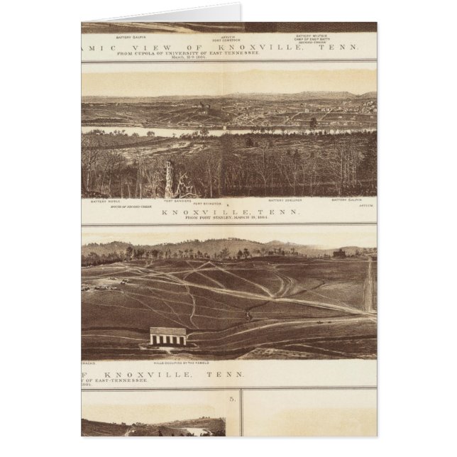 Cartão Knoxville, Chattanooga (Frente)