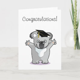 Cartão Koala Bear Graduate