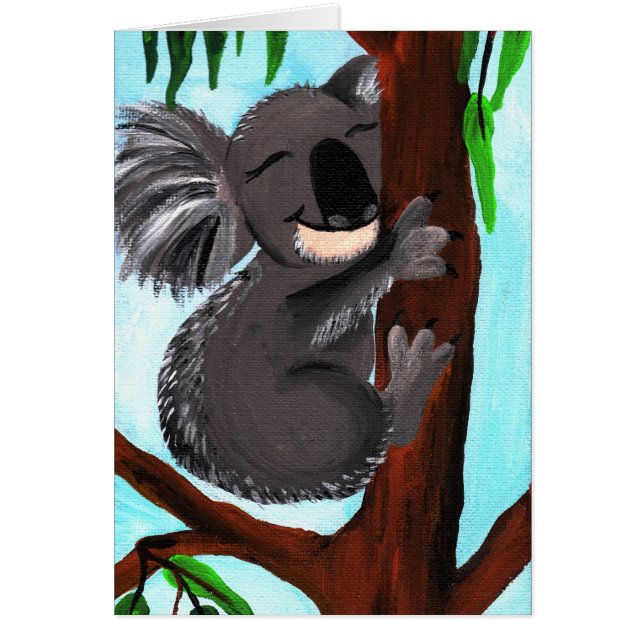 Cartão Koala bonito (Frente)