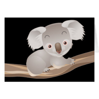 Cartão Koala do bebê