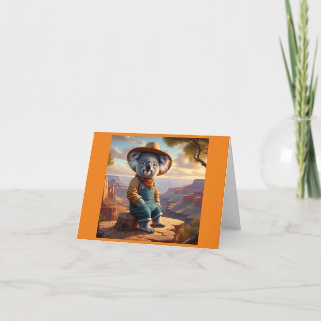 Cartão Koala Grand Canyon (Frente)