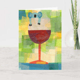 Cartão Koala Wine with message