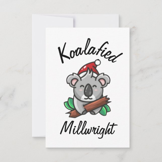 Cartão Koalafied Millwright (Frente)
