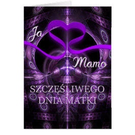 Cartão Kocham Ciebie Mamo! - Mother's Day Card