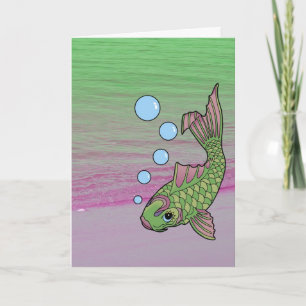 Cartão Koi Carpy Beach Card