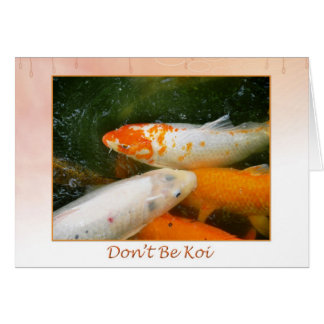 Cartão Koi Fish