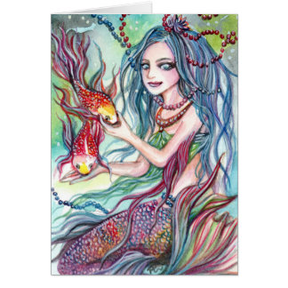 Cartão Koi Mermaid Princess