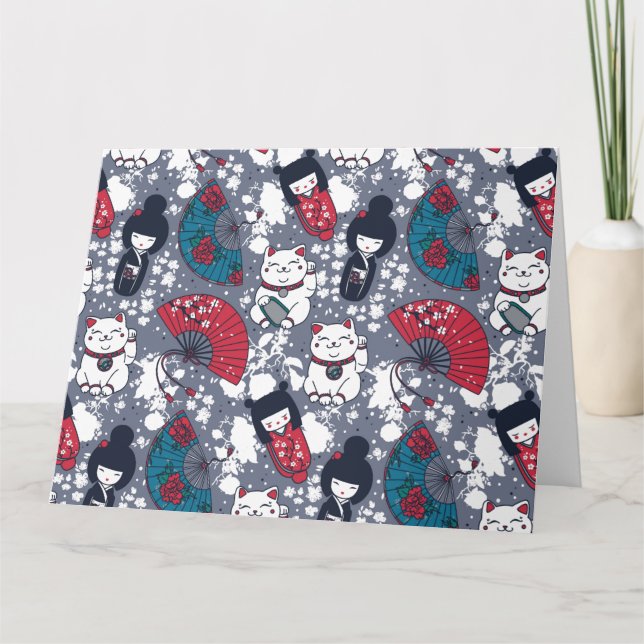 Cartão Kokeshi (Frente)