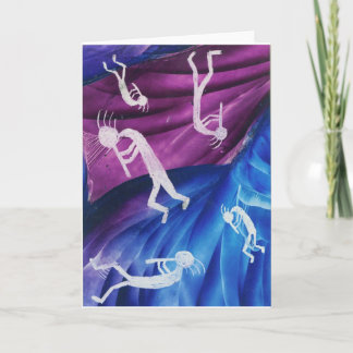 Cartão Kokopelli - Jogador de Flute Americano Nativo