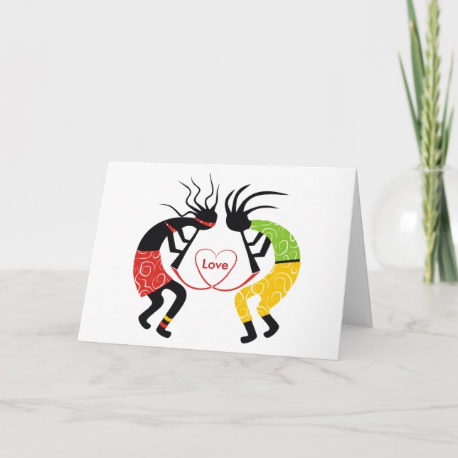 Cartão Kokopelli Love Greeting Cards (Frente)