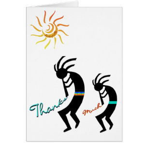 Cartão Kokopelli, Native American Flute Players