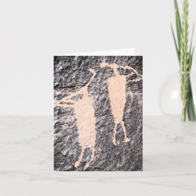 Cartão Kokopelli Petroglyph Moab Utah Note Card (Frente)