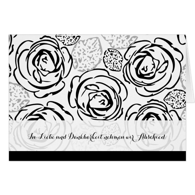 Cartão Kondolenzkarte (Frente horizontal)