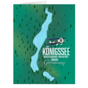 Cartão Königssee Berchtesgadener Alemanha