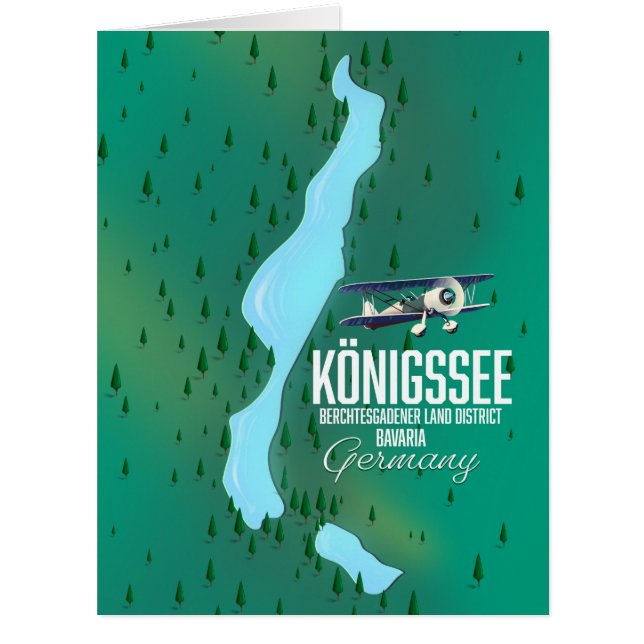 Cartão Königssee Berchtesgadener Alemanha (Frente)