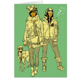 Cartão Konni, laço, & impressão de Leroy Brown