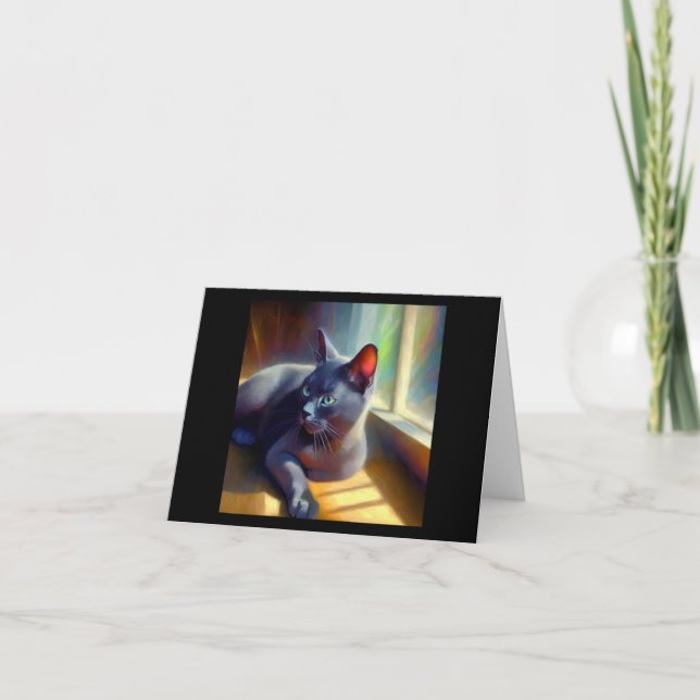 Cartão Korat Cat (Frente)