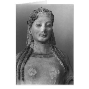 Cartão Kore sabido como vestir-se de Kore peplos