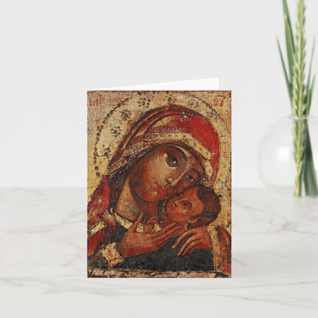 Cartão Korsunskaja: icon of the Mother of God of Cherson (Frente)