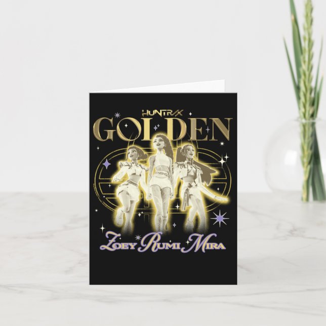 Cartão Kp Demon Hunters Halloween Huntrix Golden Trio Ste (Frente)