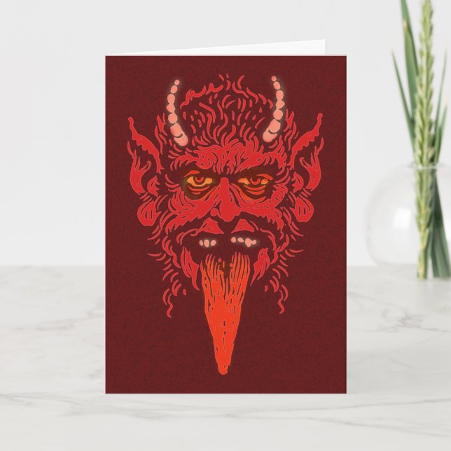 Cartão Krampus Greeting Card (Frente)