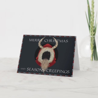 Cartão Krampus Horror Christmas Card