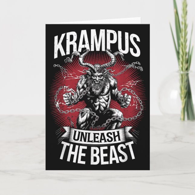 Cartão Krampusnacht Christmas Monster Krampus Lover Festi (Frente)
