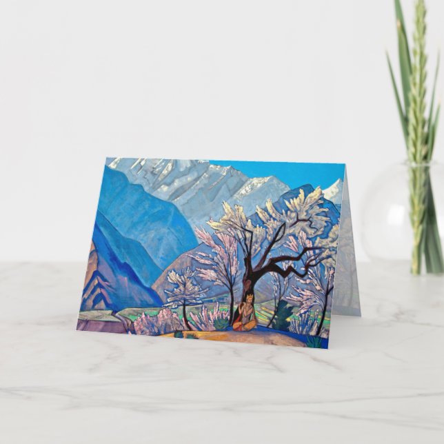 Cartão Krishna by Nicholas Roerich - Card (Frente)