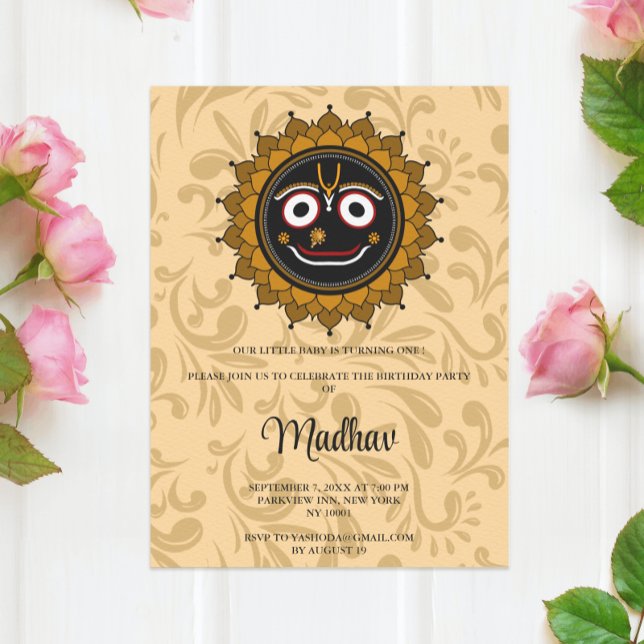 Cartão Krishna para aniversário - Arte Krishna (Criador carregado)